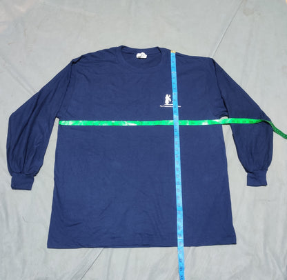 Jerzees Men Cotton Blue T Shirt XL