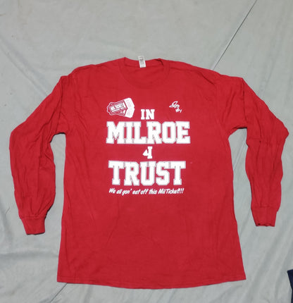 Gildan Men Cotton Red T Shirt L
