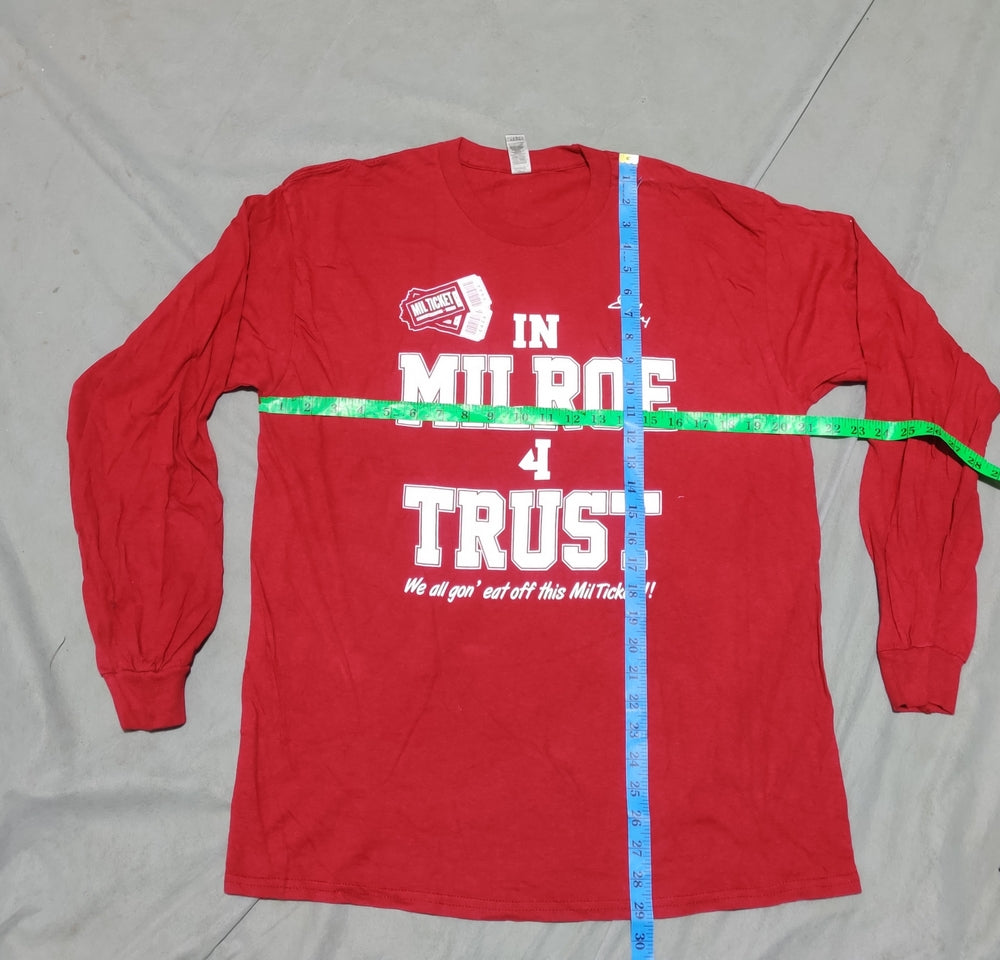 Gildan Men Cotton Red T Shirt L