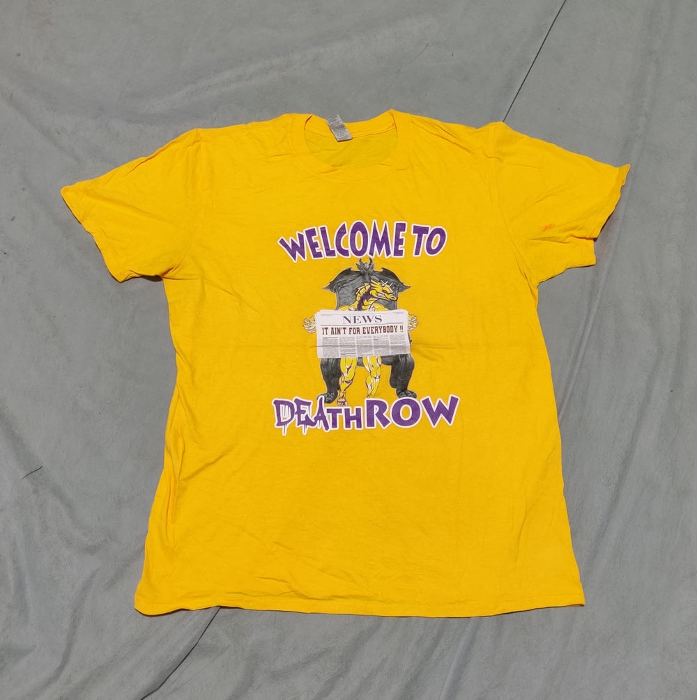 Gildan Men Cotton Yellow T Shirt M
