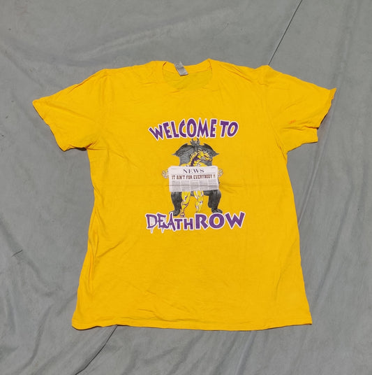 Gildan Men Cotton Yellow T Shirt M