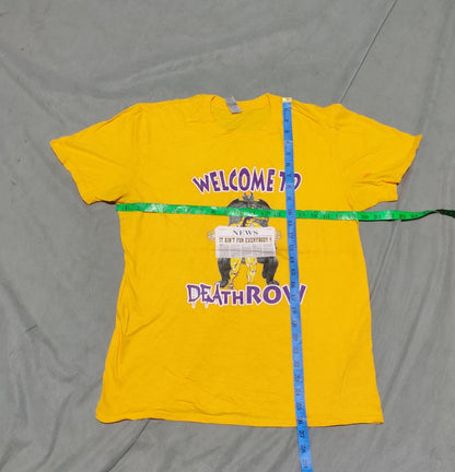 Gildan Men Cotton Yellow T Shirt M