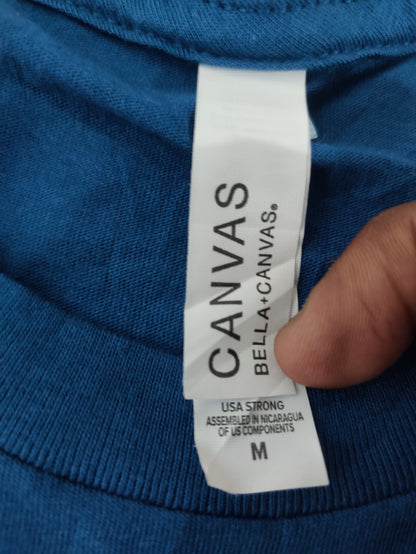 Canvas Men Cotton Blue T Shirt M