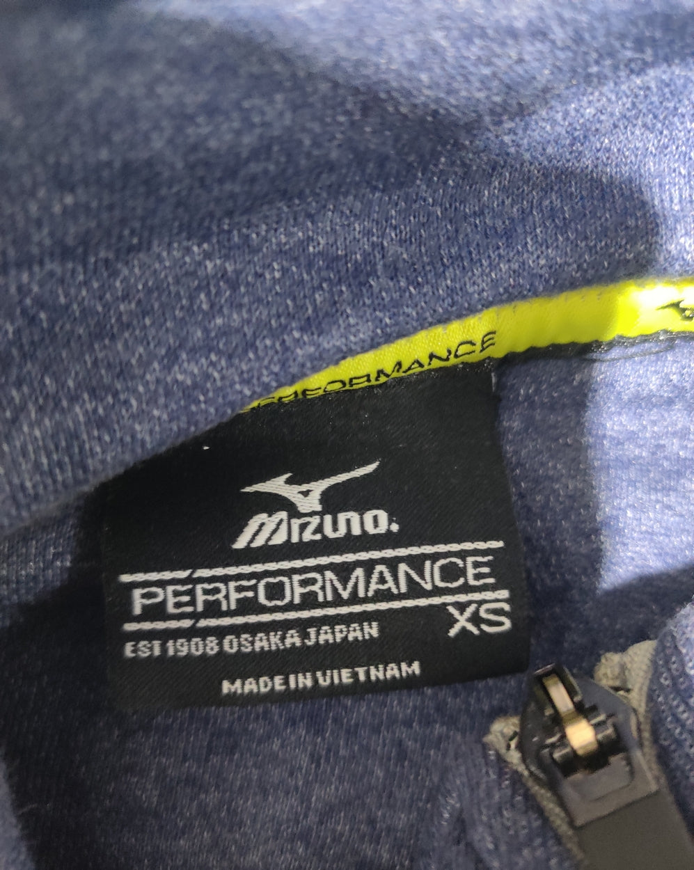 Mizuno Men Cotton Fleece Blue Sweatshirt XS