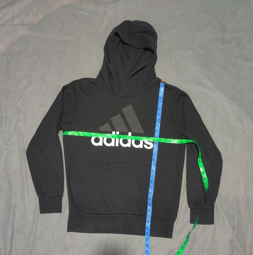 Adidas Men Cotton Fleece Black Hoodie M