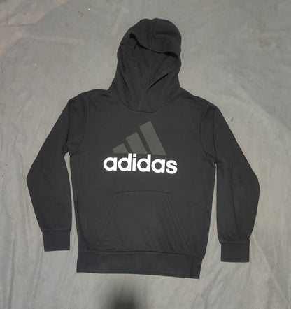 Adidas Men Cotton Fleece Black Hoodie M