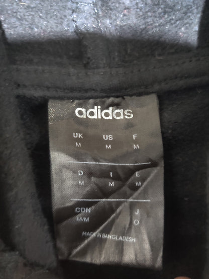 Adidas Men Cotton Fleece Black Hoodie M