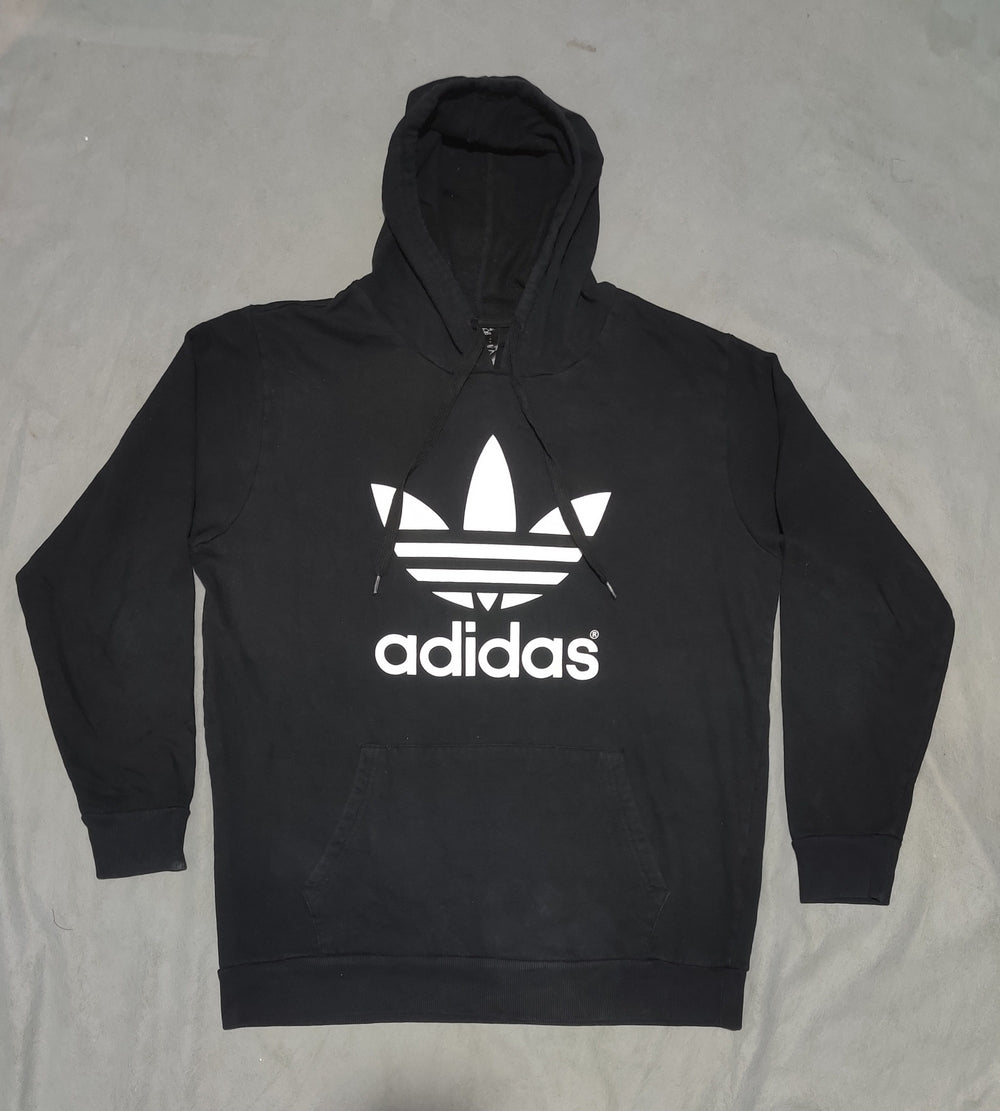 Adidas Men Cotton Fleece Black Hoodie M