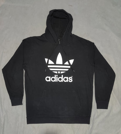 Adidas Men Cotton Fleece Black Hoodie M