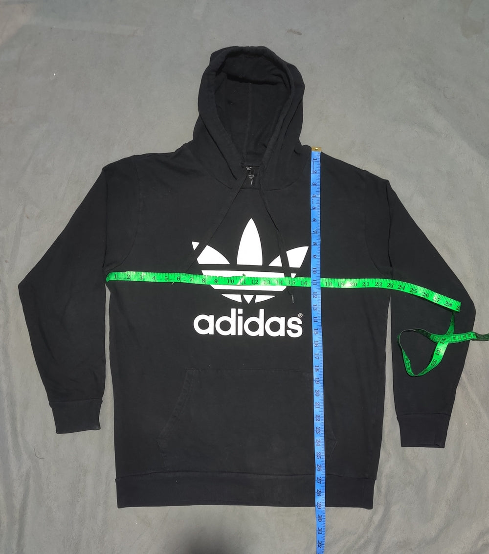 Adidas Men Cotton Fleece Black Hoodie M