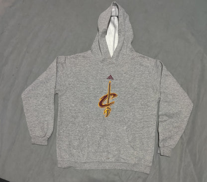 Adidas Men Cotton Fleece Gray Hoodie M
