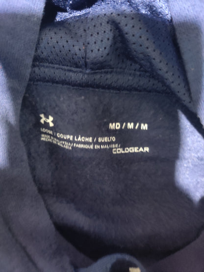Under Armour Men Cotton Fleece Blue Hoodie M