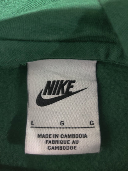 Nike Men Cotton Fleece Green Hoodie L