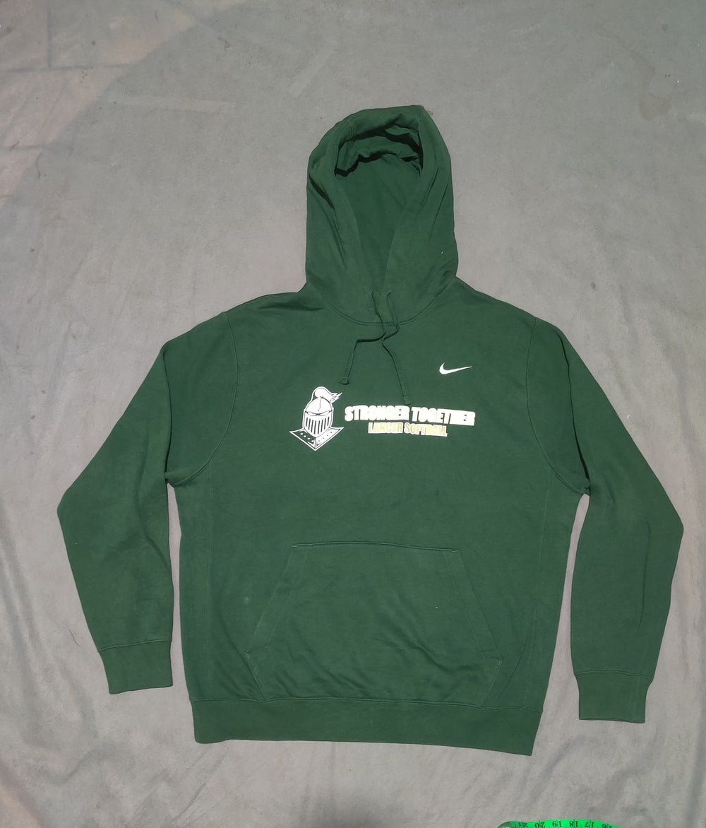 Nike Men Cotton Fleece Green Hoodie L
