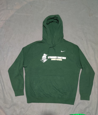 Nike Men Cotton Fleece Green Hoodie L