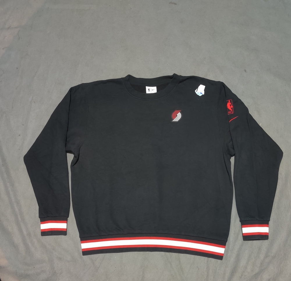 Nike Men Cotton Fleece Black Sweatshirt L