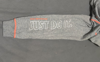 Nike Men Cotton Fleece Gray Hoodie M