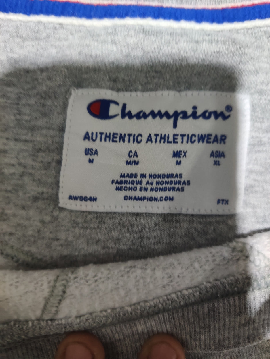 Champion Men Cotton Fleece Gray Sweatshirt M