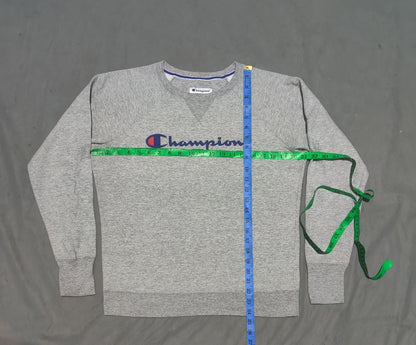 Champion Men Cotton Fleece Gray Sweatshirt M