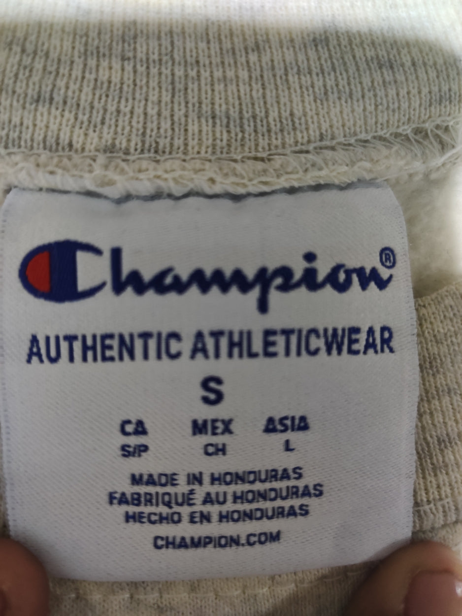 Champion Men Cotton Fleece Blue Sweatshirt M
