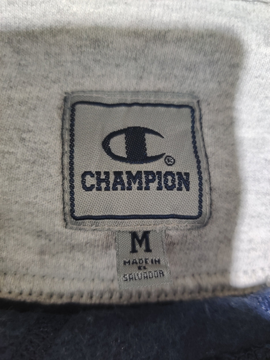 Champion Men Cotton Fleece Blue Sweatshirt M