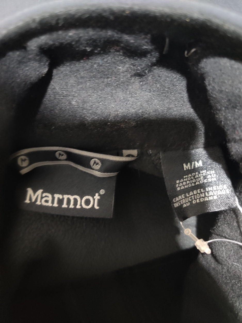 Marmot Women Cotton Fleece Gray Zipper M