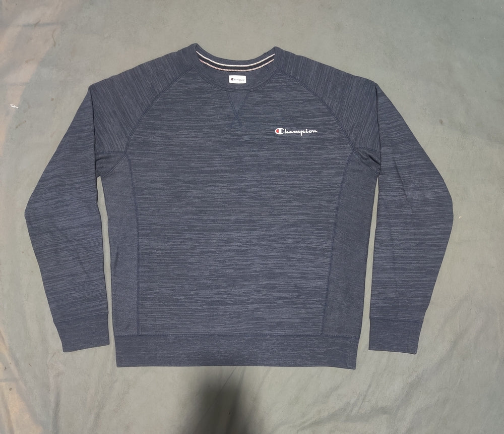 Champion Men Cotton Blue Sweatshirt L