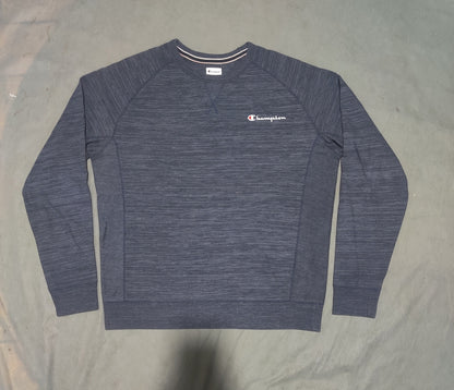 Champion Men Cotton Blue Sweatshirt L