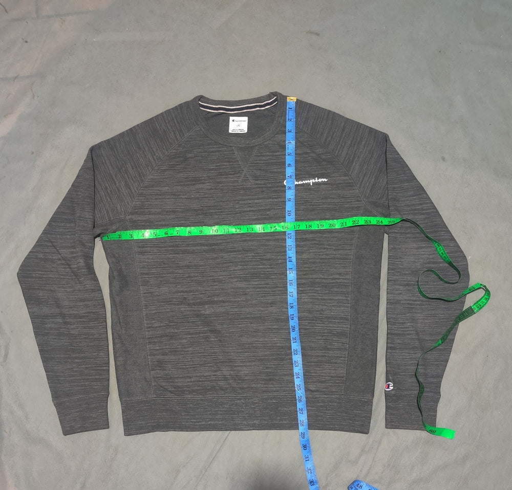 Champion Men Cotton Gray Sweatshirt L