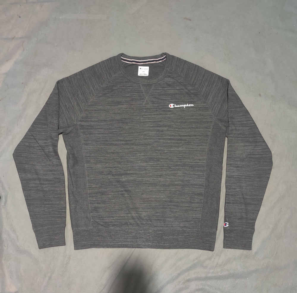 Champion Men Cotton Gray Sweatshirt L