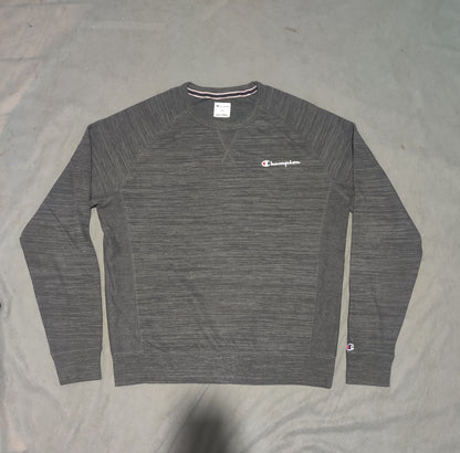 Champion Men Cotton Gray Sweatshirt L