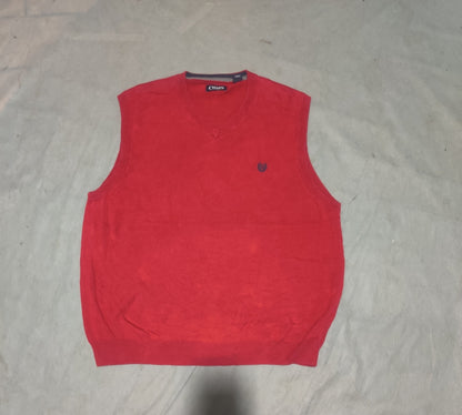 Chaps Men Cotton Fleece Red Sweater 2XL