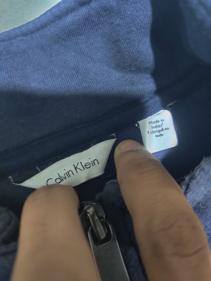 Calvin Klein Men Cotton Blue Zipper M