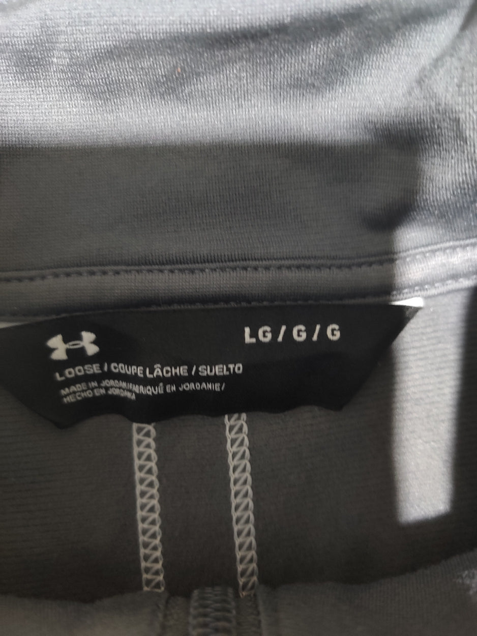 Under Armour Men Cotton Fleece Gray Sweatshirt L