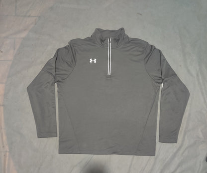 Under Armour Men Cotton Fleece Gray Sweatshirt L