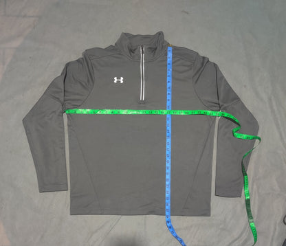 Under Armour Men Cotton Fleece Gray Sweatshirt L