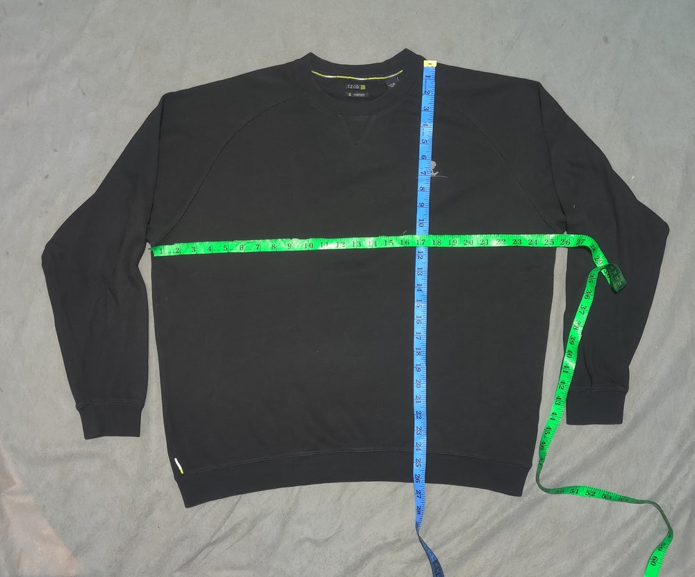 Izod Men Cotton Black Hoodie L