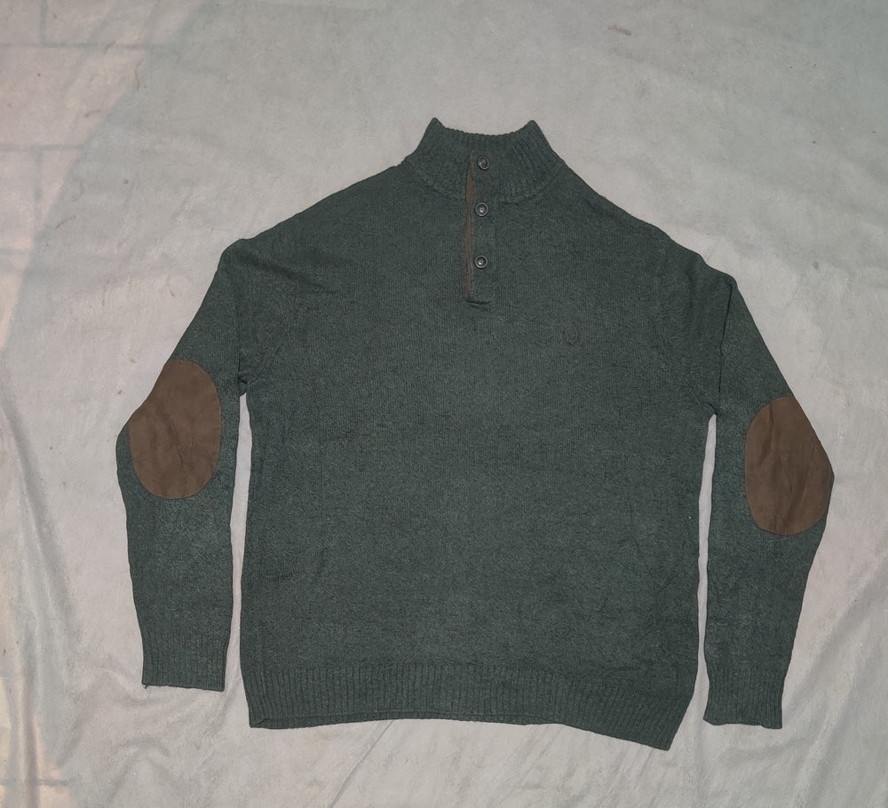 Chaps Men Wool Green Sweater L