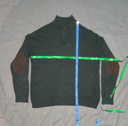 Chaps Men Wool Green Sweater L