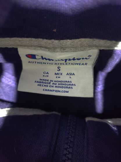 Champion Men Cotton Fleece Purple Sweatshirt S