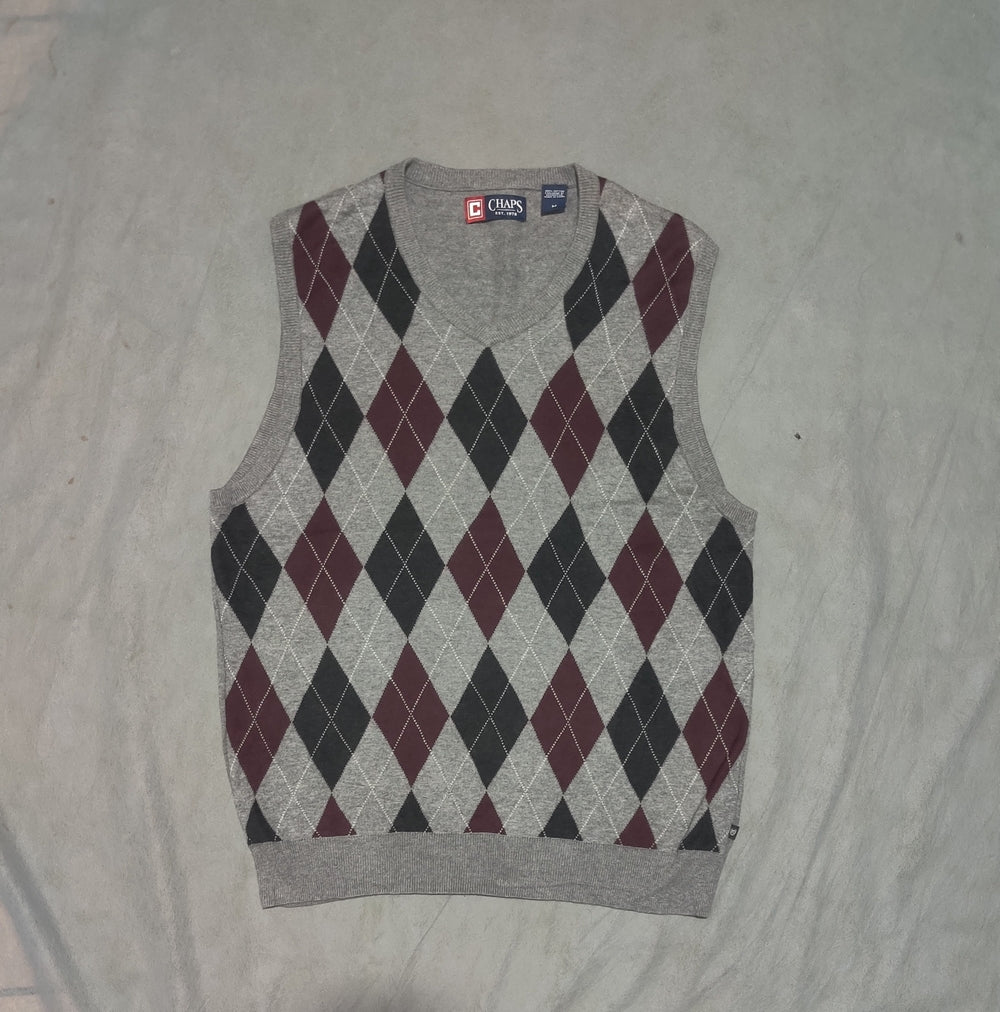 Chaps Men Cotton Gray Sweater M