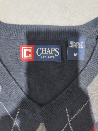 Chaps Men Cotton Blue Sweater M