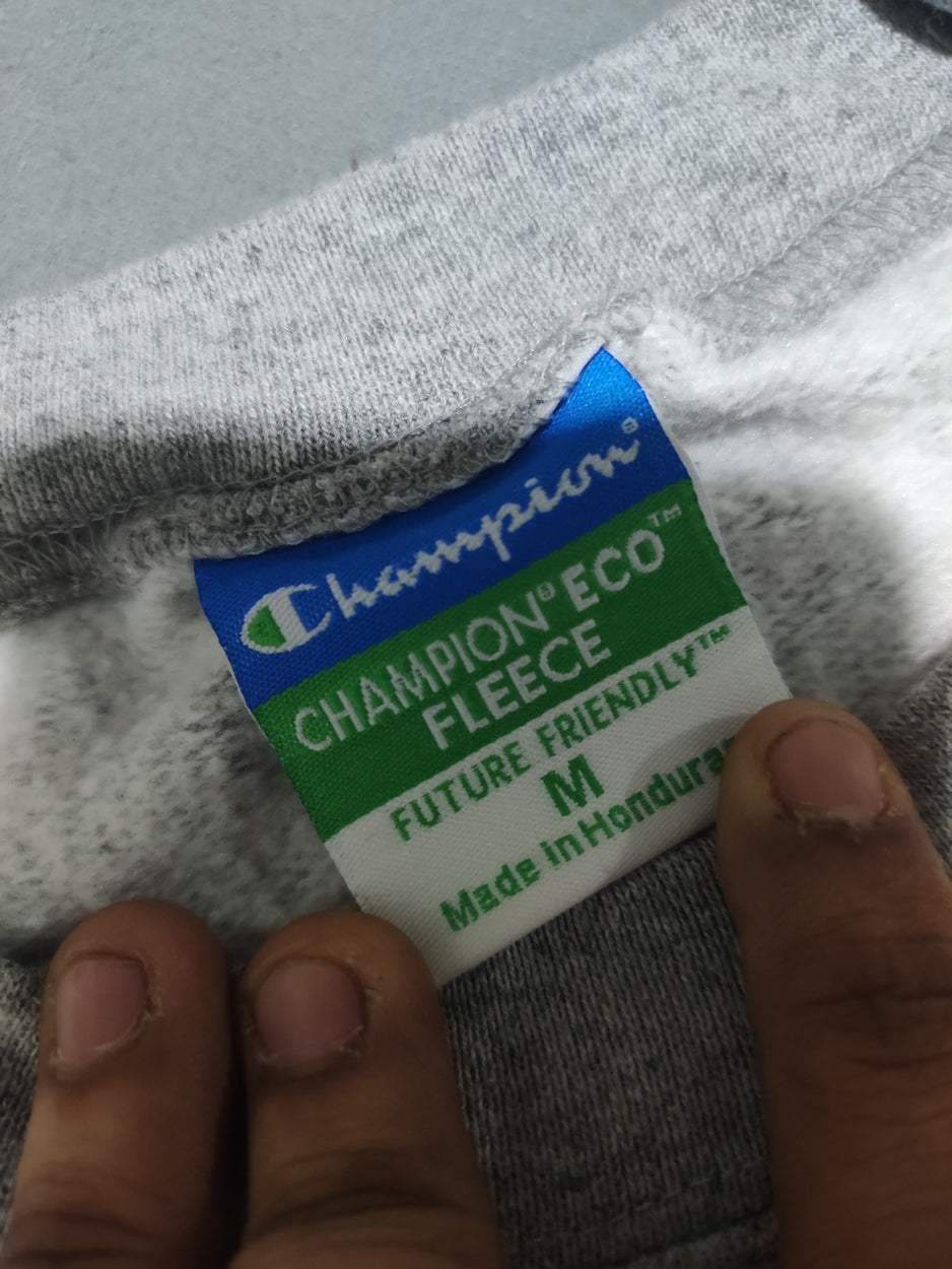 Champion Men Cotton Fleece Gray Sweatshirt M