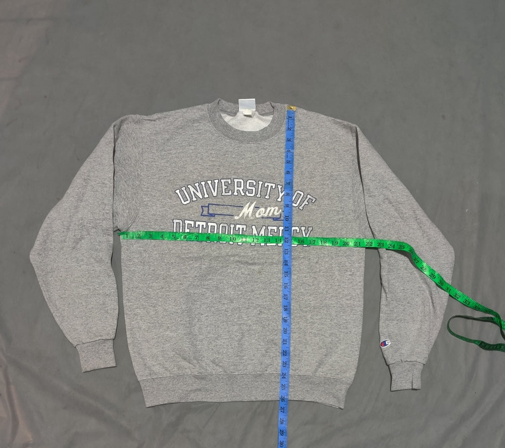 Champion Men Cotton Fleece Gray Sweatshirt M