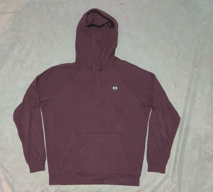 Under Armour Men Cotton Fleece Maroon Hoodie M