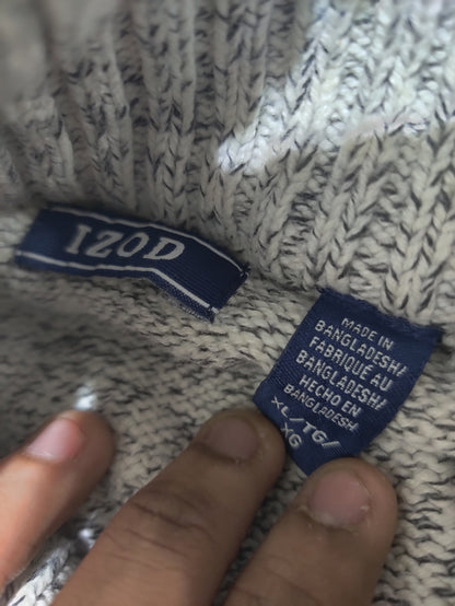 Izod Men Wool White Sweater XL