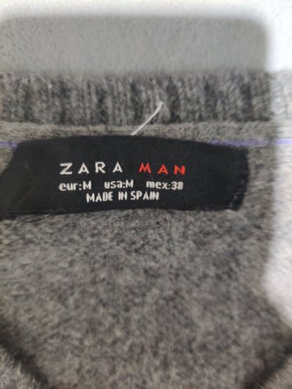 Zara Men Cotton Fleece Red Sweater S