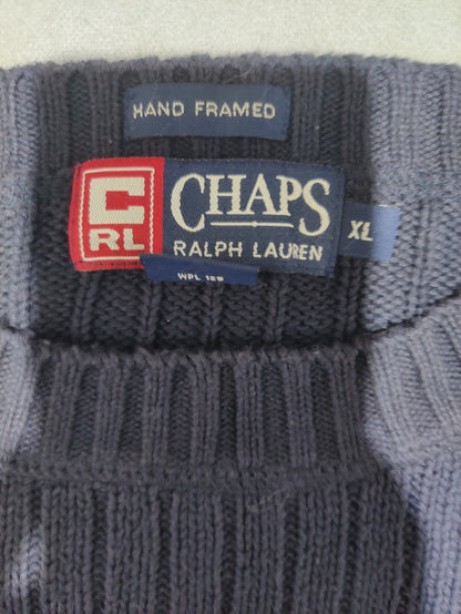 Chaps Men Wool Blue Sweater XL