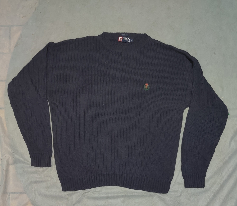 Chaps Men Wool Blue Sweater XL