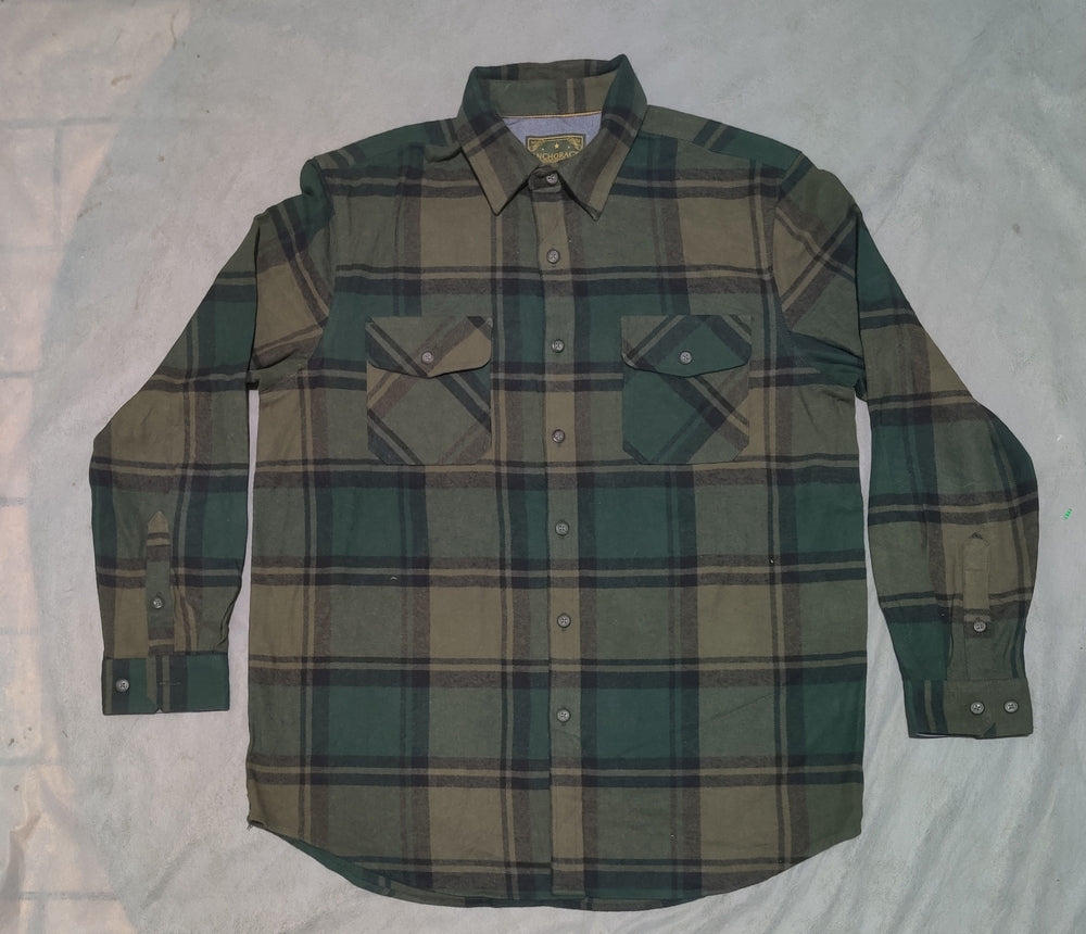 Anchorage Men Falalen Green Shirt L
